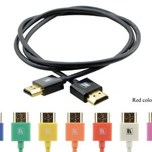 Kramer C-HM/HM/PICO/RD-3 Ultra-Slim High-Speed HDMI Cable w Ethernet/3ft/Red