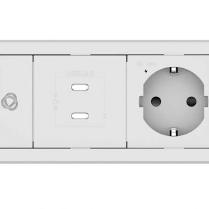 Kramer T-IN2-FRAME-A Baseline, In–Table elegant tabletop connectivity for 2 modules, Aluminum Frame Rectangle