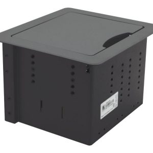 Kramer TBUS-1N(B) Table Mount Modular Multi-Connection Solution/Retractable Lid/Black Anodized Aluminum Top
