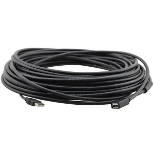 Kramer CPA-UAM/UAF-25 Plenum Rated USB-A (M) to USB-A (F) Active USB Extension Cable – 25ft