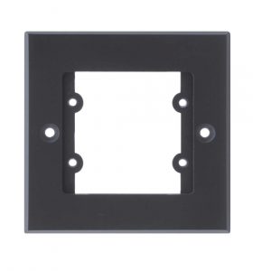 Kramer FRAME-1G/US(G) Frame for Wall Plate Inserts — 1 Gang, black