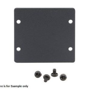 Kramer W-2BLANK(B) Wall Plate Insert/Double Blank Slot Cover Plate/Black