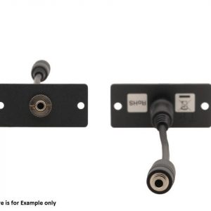 Kramer WA-1PN(B) Wall Plate Insert/3.5mm Stereo Audio/Black