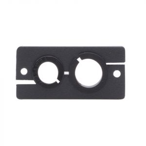 Kramer WCP-21(B) Wall Plate Insert/Two-Sized Cable Pass-Through 9mm/12.5mm Black
