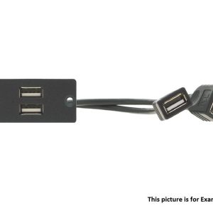 Kramer WU-2AA(B) 2 x USB 2.0 A/A Wall Plate Insert/Black