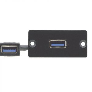 Kramer WU3-AA(B) USB 3.0 (A/A) Wall Plate Insert/Black