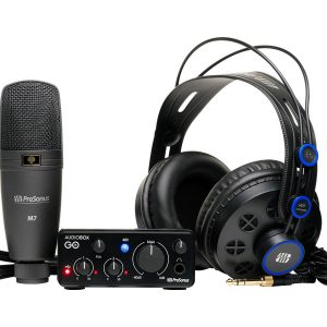 PreSonus AUDIOBOX GO CREATOR 2x2 USB-C Audio Interface 24-bit/96 kHz / Cardioid Condenser Mic / HD Headphones / Studio One 6