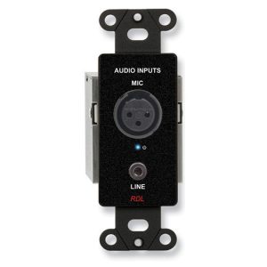 RDL DB-TPS2AM Active Two-Pair Extender (Sender)/Twisted Pair Format-A/XLR Microphone and Stereo Mini-jack In/Black