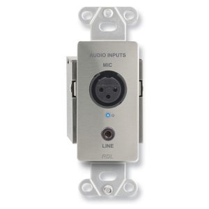 RDL DS-TPS2AM Active Two-Pair Extender (Sender)/Twisted Pair Format-A/XLR Microphone and Stereo Mini-jack In/Stainless