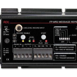 RDL FP-MR2 Message Repeater/20 Hz to 100 kHz Frequency Response/Automatic Voice Over