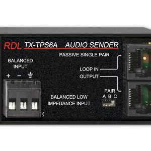 RDL TX-TPS6A Passive 1-Pair Extender (Transmitter)/Format-A/balanced line output