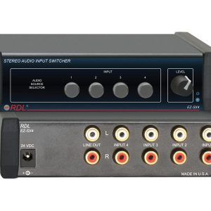RDL EZ-SX4 4X1 Stereo Audio Input Switcher