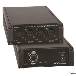 RDL AV-LN4 Line Level Audio to Network Interface