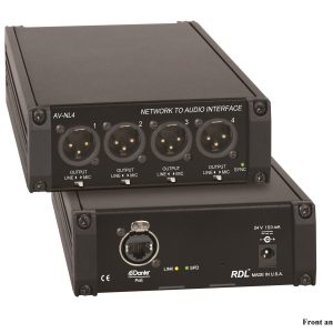 RDL AV-NL4 Network to Audio Interface