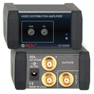 RDL EZ-VDA2B 1X2 BNC NTSC/PAL Video Distribution Amplifier