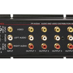 RDL FP-AVDA4 1×4 Stereo Audio/Video Distributor/Phono Jacks