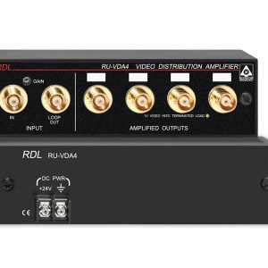 RDL RU-VDA4B 1×4 BNC NTSC-PAL Video Distribution Amplifier