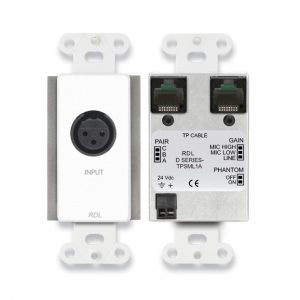 RDL D-TPSML1A Active Single-Pair Sender / XLR Mic/Line Input / Switchable Mic/Line / P24 Phantom
