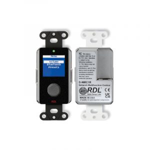 RDL DB-NMC1R Rotary Network Volume Remote / Color LCD / PoE / Bluetooth / Dante Presets