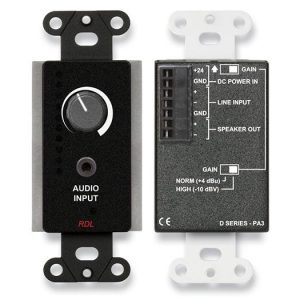 RDL DB-PA3 3.5 Watt Decora Audio Amplifier/Black