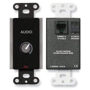 RDL DB-TPA1A 3.5 Watt Decora Audio Power Amplifier/Black/Guest Room Audio System