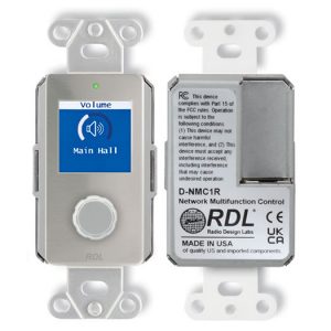 RDL DS-NMC1R Rotary Encoder Network Remote Control / Color LCD / PoE / Dante Presets / Bluetooth