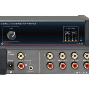 RDL EZ-ADA4 1X4 Stereo Audio Distribution Amplifier