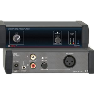 RDL EZ-MPA1X Microphone Preamplifier Stereo Output / Compressor / Switchable Phantom / Dual LED Meter