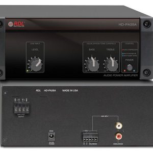 RDL HD-PA35A 25/70/100 V Outputs/35 Watt Audio Power Amplifier