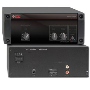 RDL HD-PA35AX 35W Class D Constant-Voltage Amplifier 25V/70V/100V Single Input VCA Bass/Treble