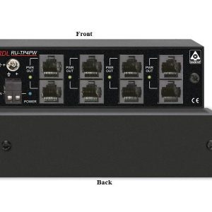 RDL RU-TP4PW Twisted Pair Power Extender/4 sets of outputs/signal loop-through