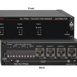 RDL RU-TPS4A Twisted Pair Format-A Active Extender (Transmitter) Distributor
