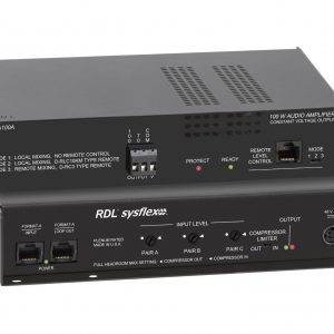 RDL SF-MA100A 100W Mono Mixer-Amplifier 70V / 100V 3-Input Format-A Loop-Out