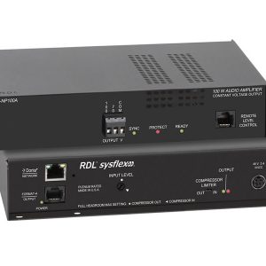 RDL SF-NP100A Network to 100 W Mono Audio Amplifier / 70 V or 100 V / Dante / AES67