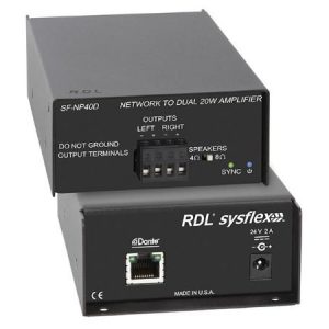 RDL SF-NP40D Network to 40 W Stereo Power Amplifier