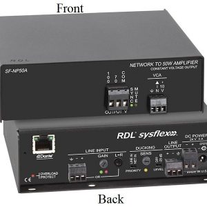 RDL SF-NP50A Network to 50 W Mono Audio Amplifier/70 or 100 V