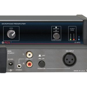 RDL EZ-MPA1 Microphone Preamplifier – Stereo Output with Compressors