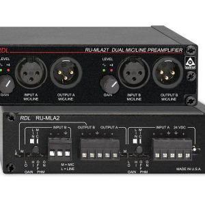 RDL RU-MLA2T Dual Mic/Line Preamplifier with Transformer