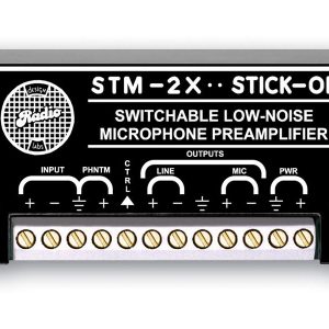 RDL STM-2X Switched Mic Preamplifier – 35 to 65 dB Gain