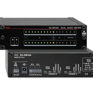 RDL RU-SM16A 2 Channel Audio Meter – Average/Peak/Hold