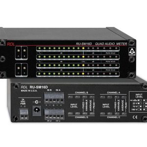 RDL RU-SM16D 4 Channel Audio Meter – Average/Peak/Hold