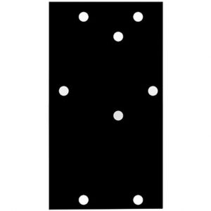 RTS ALP-600B Antenna Mast Bracket Kit / Universal Stadium Mounting Plate / Aluminum