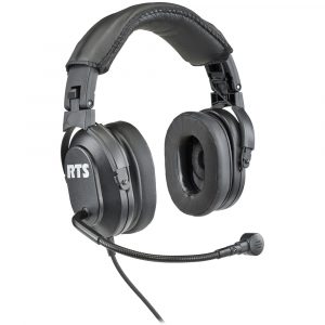 RTS HRF-2 A4F Dual-sided headset with flexible dynamic boom mic XLR 4-pin female Connector