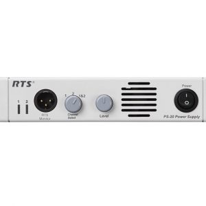 RTS PS-20 1.8A per Channel 2-Channel Intercom Power Supply 25-Station 28-32VDC Rackmount