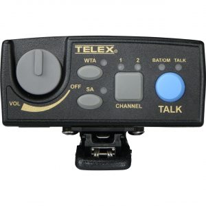 RTS TR-80N A3 US UHF Narrow Band 2-Channel Wireless Beltpack A3 Band LCD RF Meter Headset
