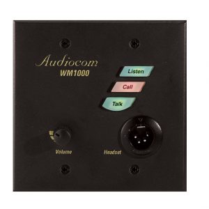 RTS WM-1000 1 CH Headset Station / Listen / Call / Talk Keys / 4-pin XLR / Balanced/Unbalanced Mic