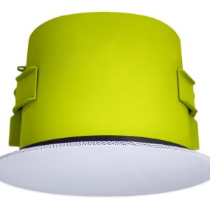 Soundtube IPD-CM82-BGM-II-WH 8 inch IP-Addressable/Dante-Enabled In-Ceiling Speaker with Seamless Magnetic White Grille