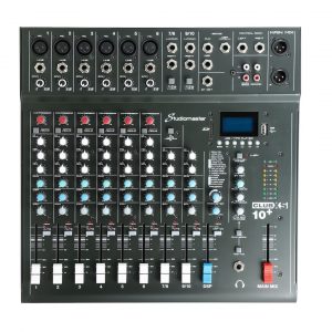 Studiomaster CLUB XS10+ 6 Mic 2 ST Channels INC DSP and USB/MP3 Player