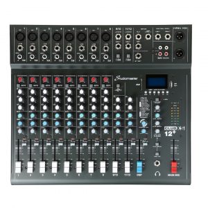 Studiomaster CLUB XS12+ 8 Mic 2 ST Channels INC DSP and USB/MP3 Player