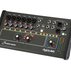 Studiomaster DigiLive 08C 8-Channel Analog Digital Mixing Console